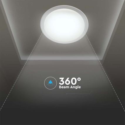 LED Dimbar taklampa LED/40W/230V 3000K/4000K/6500K + RC