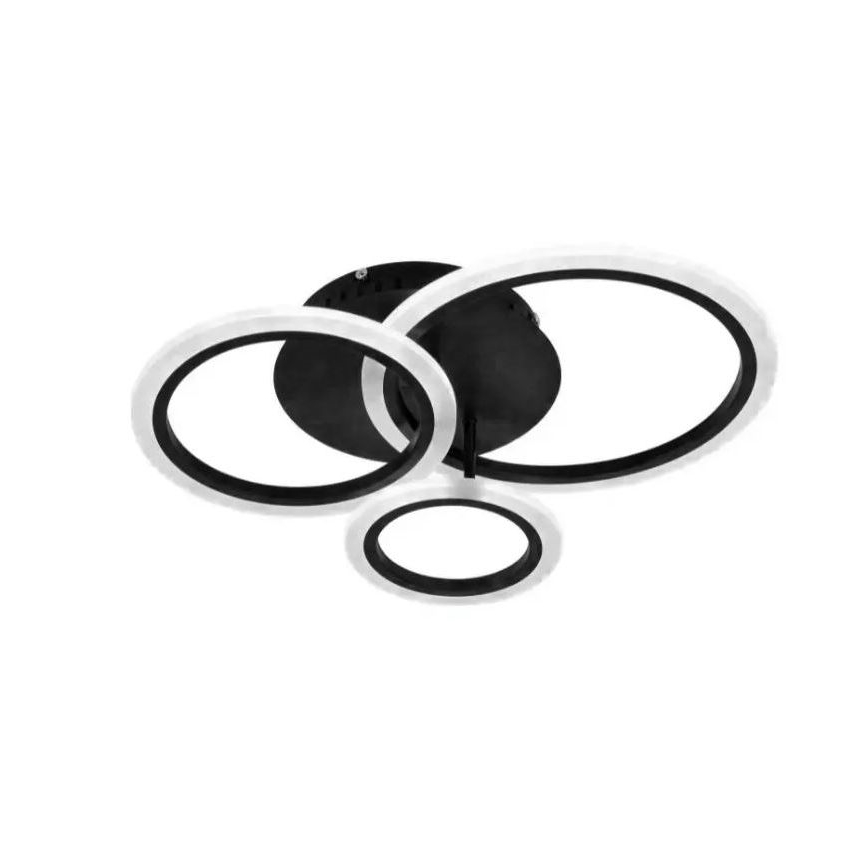 LED Dimbart Takmonterat Taklampa LED/40W/230V 3000-6500K svart + fjärrkontroll