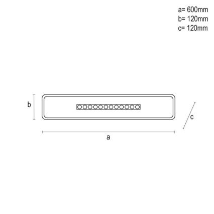 LED Dimbar taklampa LED/42W/230V 3000-6500K vit + fjärrkontroll
