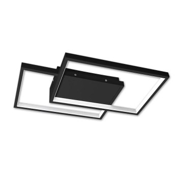 LED Dimbar taklampa LED/45W/230V 3000-6500K svart + fjärrkontroll