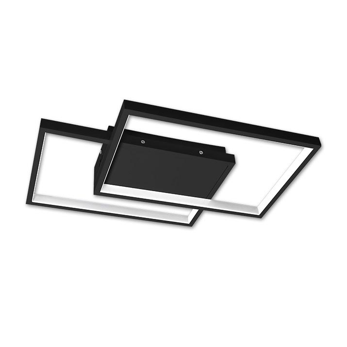 LED Dimbar taklampa LED/45W/230V 3000-6500K svart + fjärrkontroll