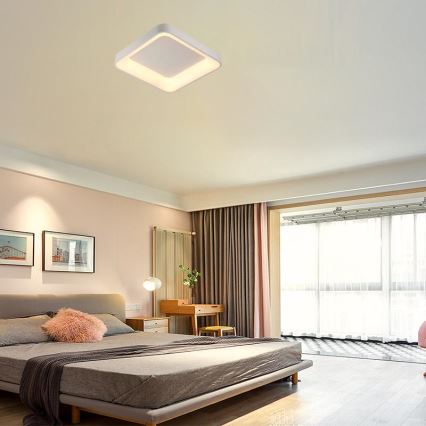 LED Dimbar taklampa LED/45W/230V 3000-6500K vit + fjärrkontroll