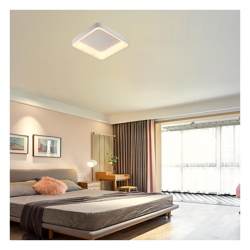 LED Dimbar taklampa LED/45W/230V 3000-6500K vit + fjärrkontroll