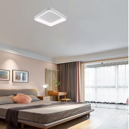 LED Dimbar taklampa LED/45W/230V 3000-6500K vit + fjärrkontroll