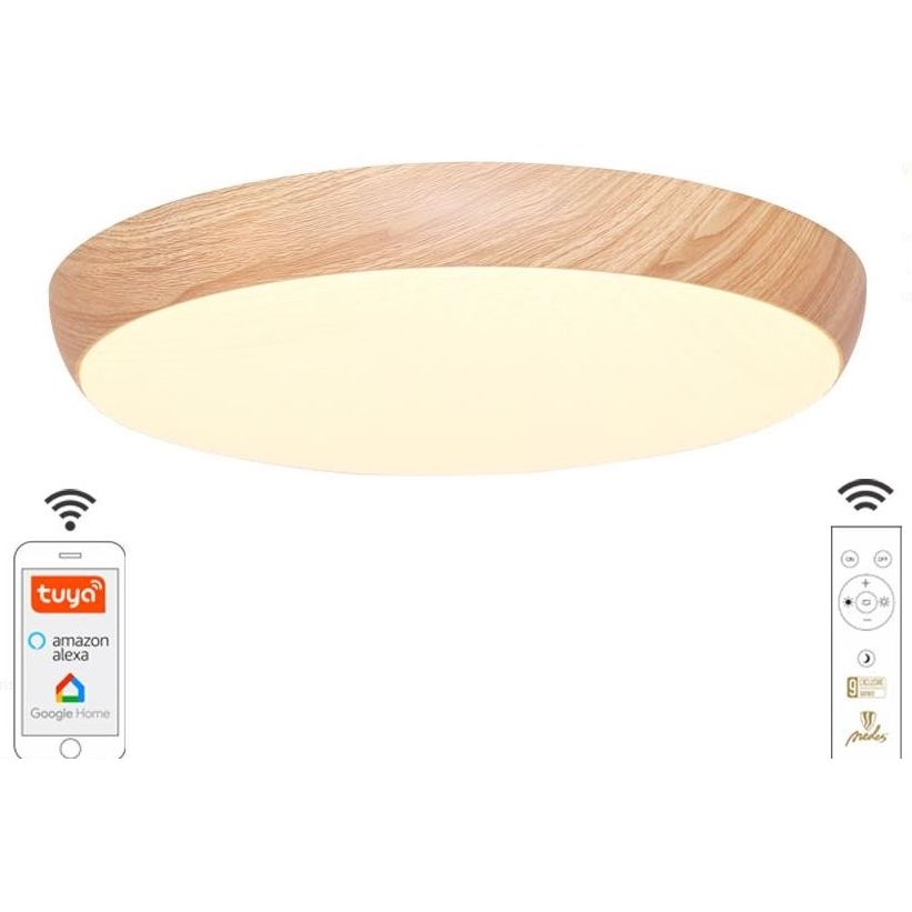 LED Dimbar taklampa LED/48W/230V 2700-6500K Wi-Fi Tuya + fjärrkontroll