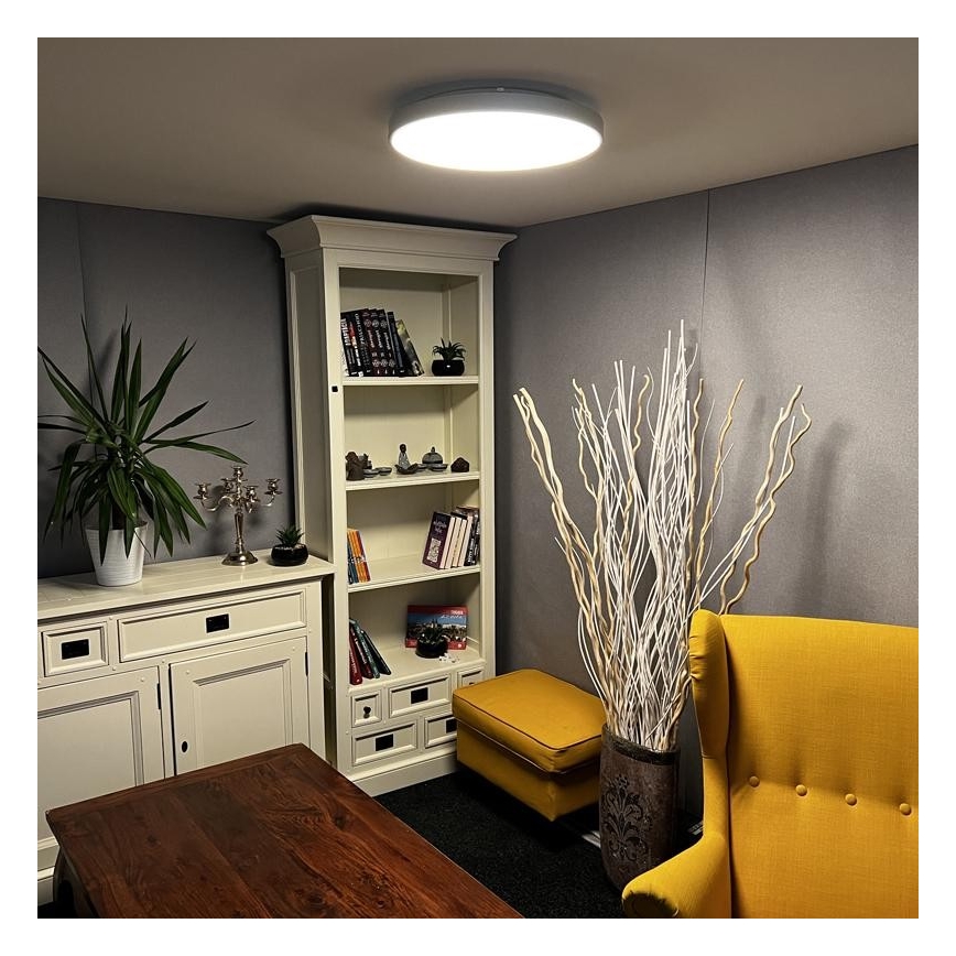 LED Dimbar taklampa LED/48W/230V 2700-6500K Wi-Fi Tuya + fjärrkontroll