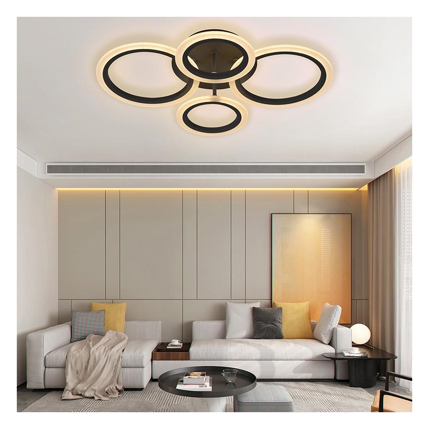 LED Dimbart takmonterat takarmatur LED/50W/230V 3000-6500K + fjärrkontroll