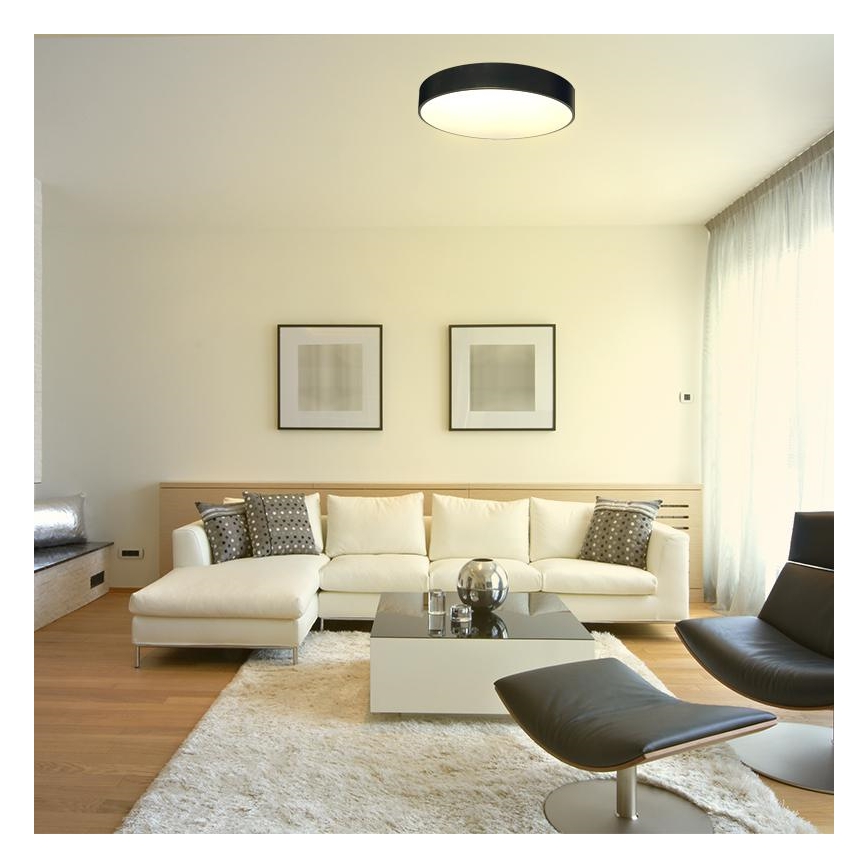 LED Dimbar taklampa LED/50W/230V 3000-6500K svart + fjärrkontroll
