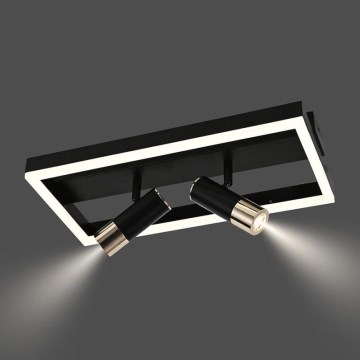 LED Dimbar taklampa LED/50W/230V 3000-6500K svart + fjärrkontroll