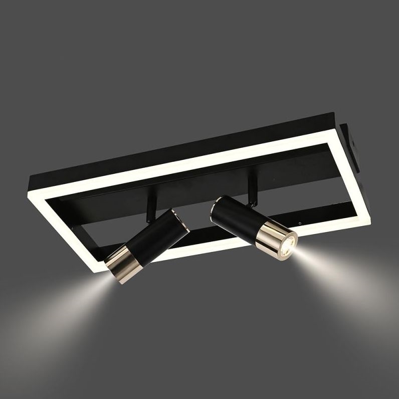 LED Dimbar taklampa LED/50W/230V 3000-6500K svart + fjärrkontroll