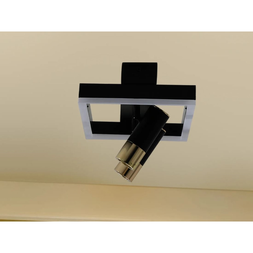 LED Dimbar taklampa LED/50W/230V 3000-6500K svart + fjärrkontroll