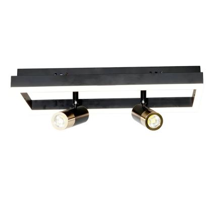 LED Dimbar taklampa LED/50W/230V 3000-6500K svart + fjärrkontroll