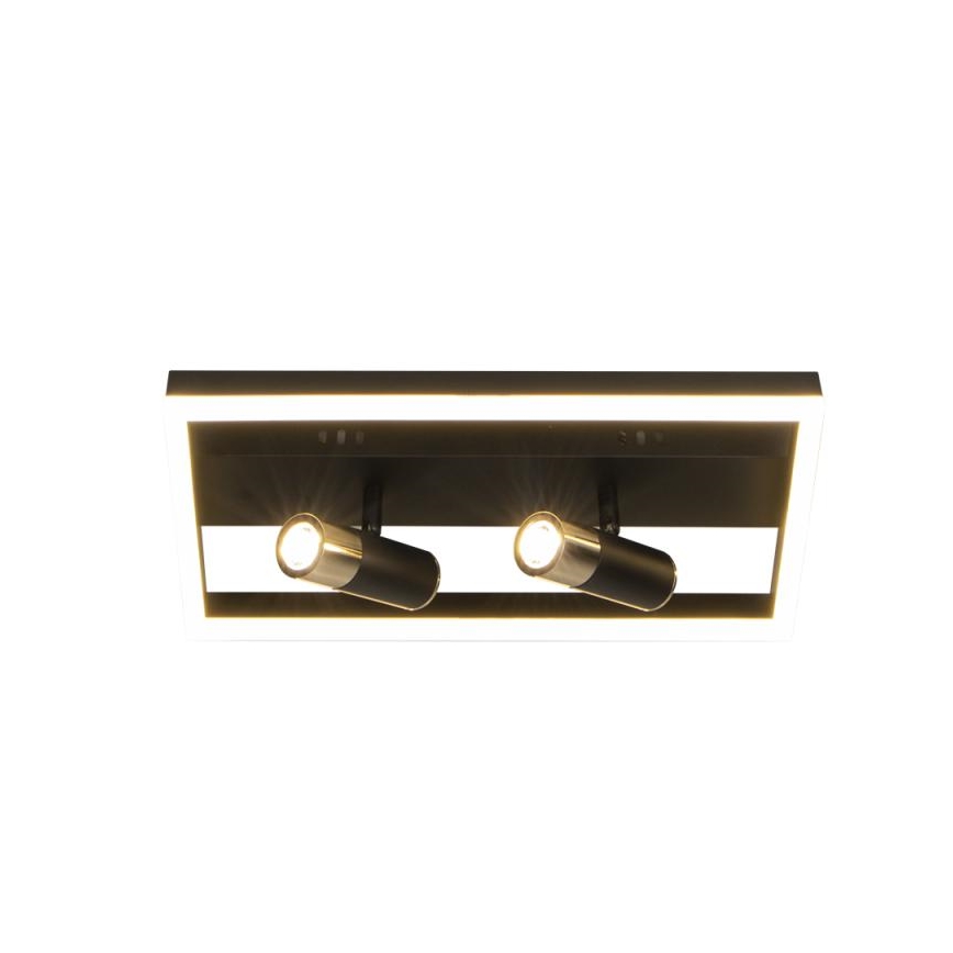 LED Dimbar taklampa LED/50W/230V 3000-6500K svart + fjärrkontroll