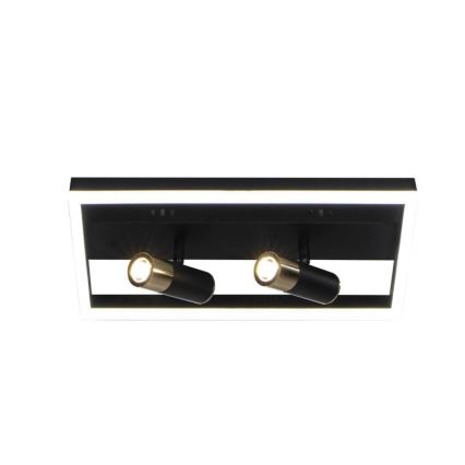 LED Dimbar taklampa LED/50W/230V 3000-6500K svart + fjärrkontroll