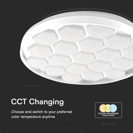 LED Dimbar taklampa LED/60W/230V 3000/4000/6500K + fjärrkontroll