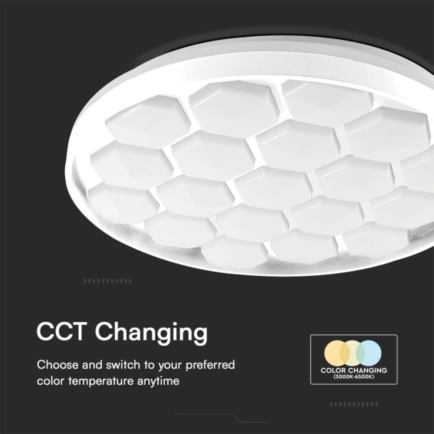 LED Dimbar taklampa LED/60W/230V 3000/4000/6500K + fjärrkontroll