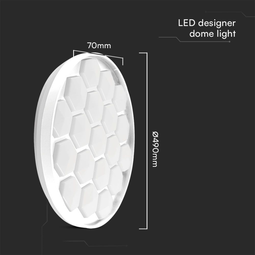 LED Dimbar taklampa LED/60W/230V 3000/4000/6500K + fjärrkontroll