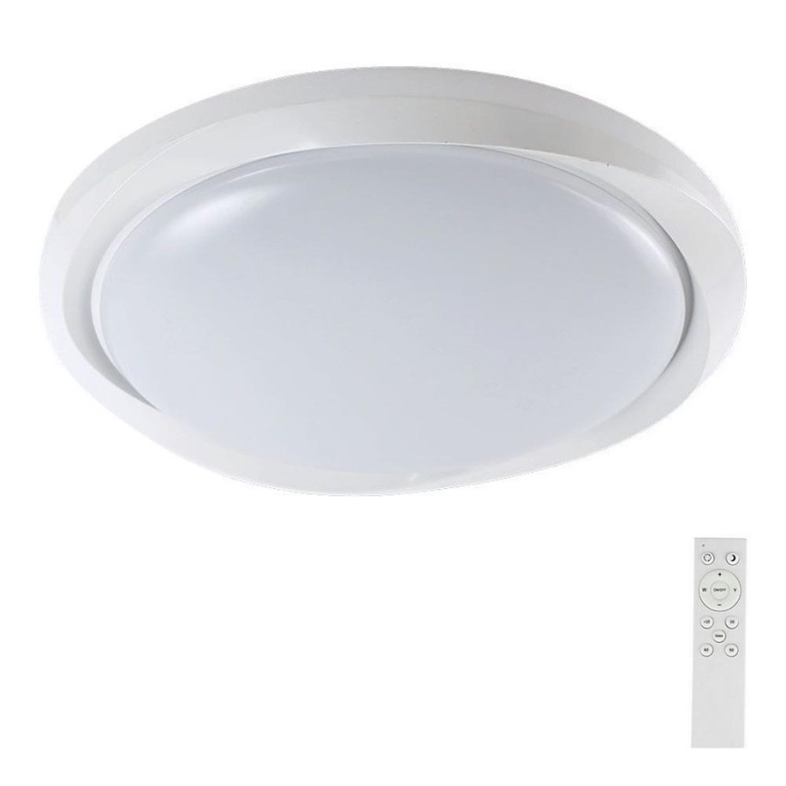 LED Dimbar taklampa LED/60W/230V 3000-6500K 49,2 cm vit + fjärrkontroll