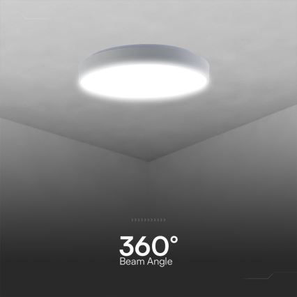 LED Dimbar taklampa LED/60W/230V 3000-6500K 49,5 cm vit + fjärrkontroll