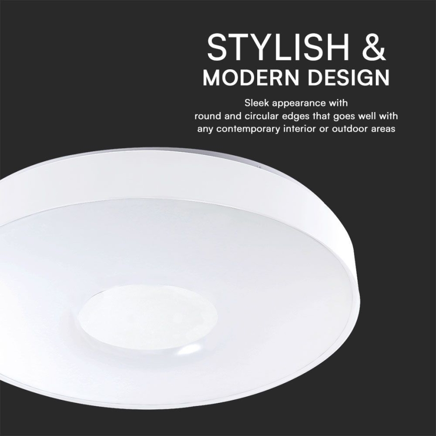 LED Dimbar taklampa LED/60W/230V 3000-6500K 49,5 cm vit + fjärrkontroll