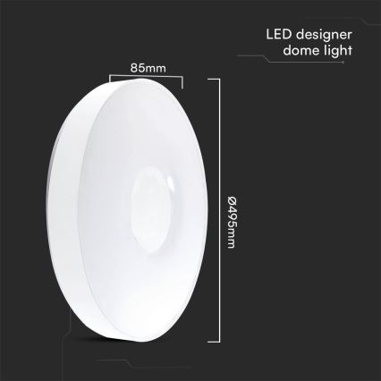 LED Dimbar taklampa LED/60W/230V 3000-6500K 49,5 cm vit + fjärrkontroll