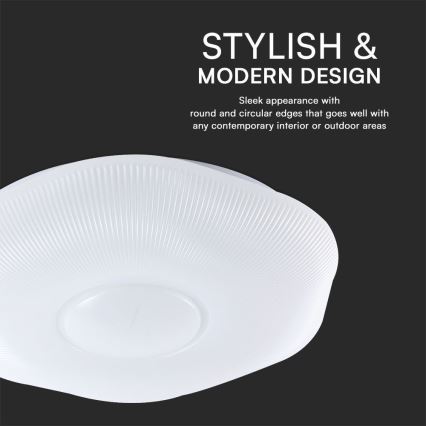 LED Dimbar taklampa LED/60W/230V 3000-6500K 50 cm vit + fjärrkontroll