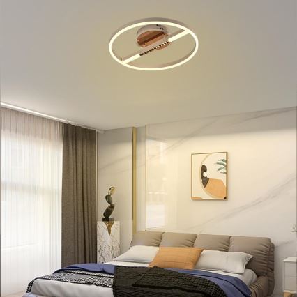 LED Dimbar taklampa LED/60W/230V 3000-6500K + fjärrkontroll