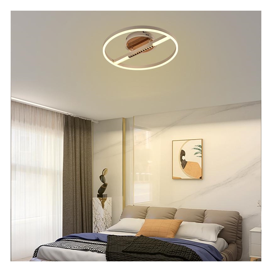 LED Dimbar taklampa LED/60W/230V 3000-6500K + fjärrkontroll
