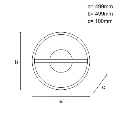 LED Dimbar taklampa LED/60W/230V 3000-6500K + fjärrkontroll
