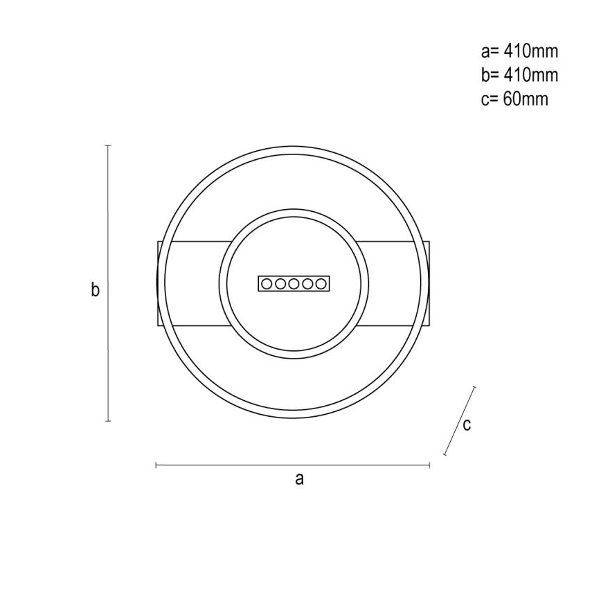 LED Dimbar taklampa LED/60W/230V 3000-6500K + fjärrkontroll