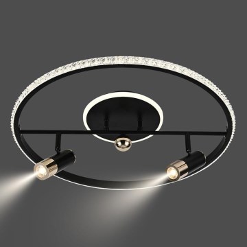 LED Dimbar taklampa LED/60W/230V 3000-6500K svart + fjärrkontroll