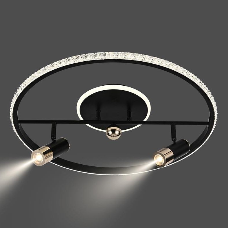 LED Dimbar taklampa LED/60W/230V 3000-6500K svart + fjärrkontroll