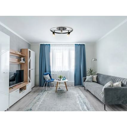 LED Dimbar taklampa LED/60W/230V 3000-6500K svart + fjärrkontroll