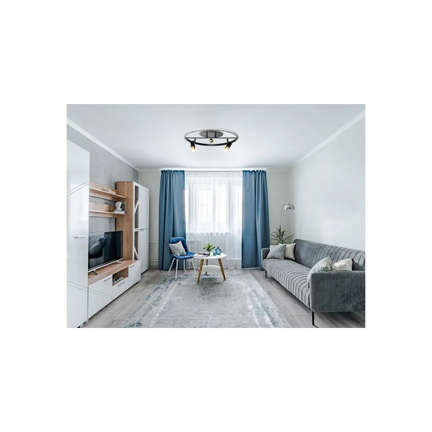 LED Dimbar taklampa LED/60W/230V 3000-6500K svart + fjärrkontroll