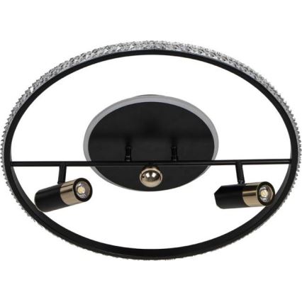 LED Dimbar taklampa LED/60W/230V 3000-6500K svart + fjärrkontroll