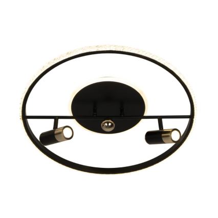 LED Dimbar taklampa LED/60W/230V 3000-6500K svart + fjärrkontroll