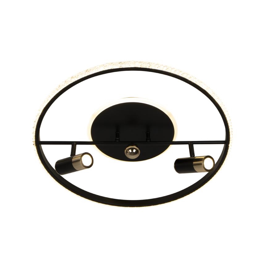 LED Dimbar taklampa LED/60W/230V 3000-6500K svart + fjärrkontroll