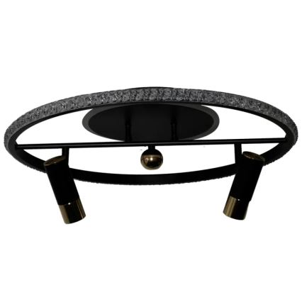LED Dimbar taklampa LED/60W/230V 3000-6500K svart + fjärrkontroll