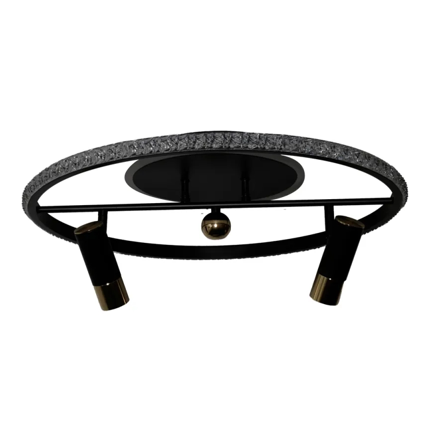 LED Dimbar taklampa LED/60W/230V 3000-6500K svart + fjärrkontroll