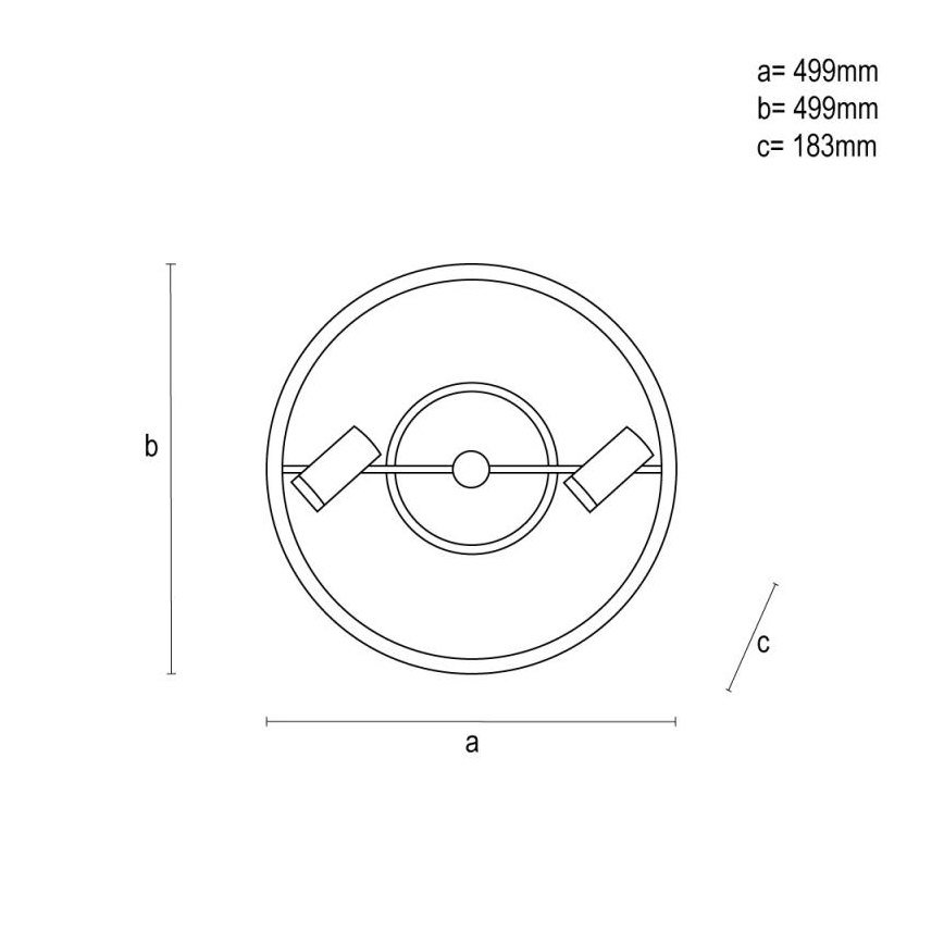 LED Dimbar taklampa LED/60W/230V 3000-6500K svart + fjärrkontroll