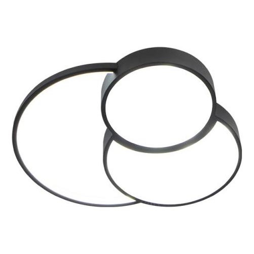 LED Dimbar taklampa LED/60W/230V 3000-6500K svart + fjärrkontroll