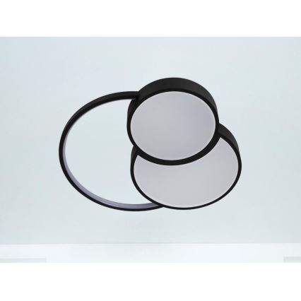 LED Dimbar taklampa LED/60W/230V 3000-6500K svart + fjärrkontroll