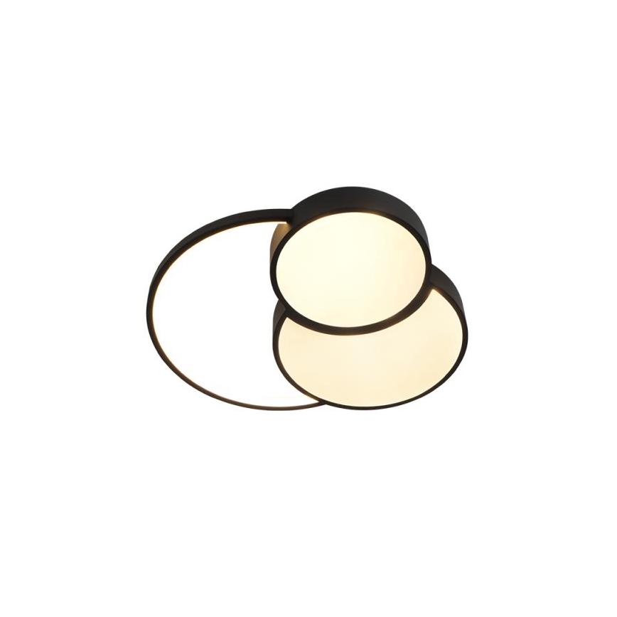 LED Dimbar taklampa LED/60W/230V 3000-6500K svart + fjärrkontroll