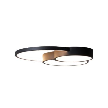 LED Dimbar taklampa LED/60W/230V 3000-6500K svart + fjärrkontroll