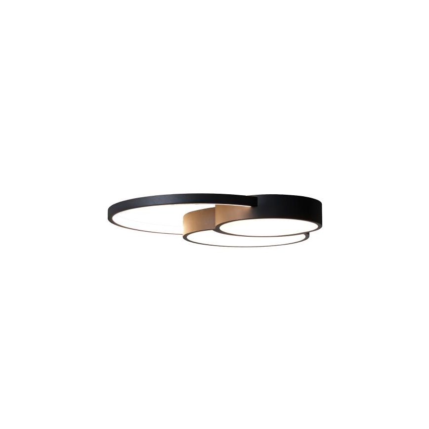 LED Dimbar taklampa LED/60W/230V 3000-6500K svart + fjärrkontroll