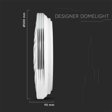 LED Dimbar taklampa LED/60W/230V 3000K/4000K/6500K diameter 50 cm + fjärrkontroll