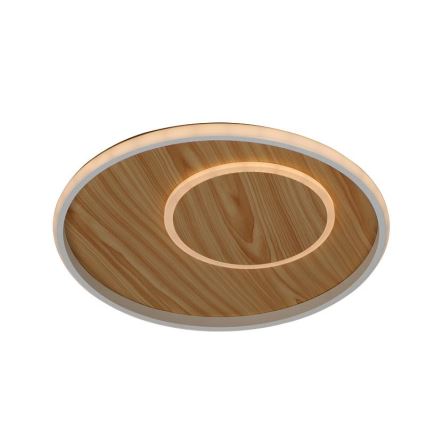 LED Dimbar taklampa LED/65W/230V 3000-6500K brun + fjärrkontroll