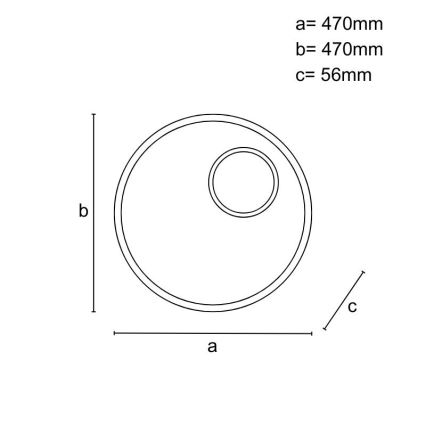 LED Dimbar taklampa LED/65W/230V 3000-6500K brun + fjärrkontroll