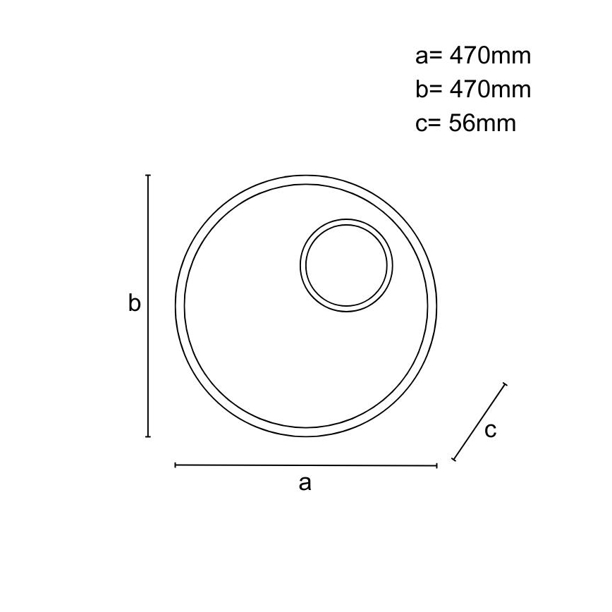 LED Dimbar taklampa LED/65W/230V 3000-6500K brun + fjärrkontroll