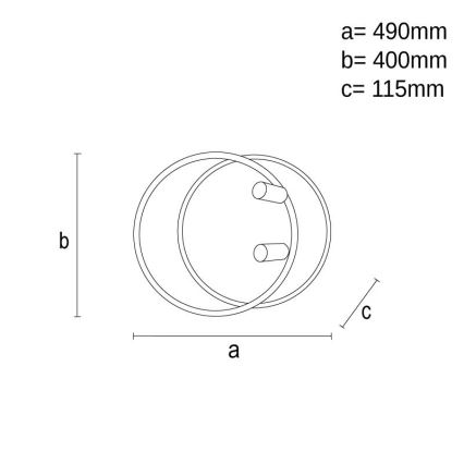 LED Dimbar taklampa LED/65W/230V 3000-6500K vit + fjärrkontroll